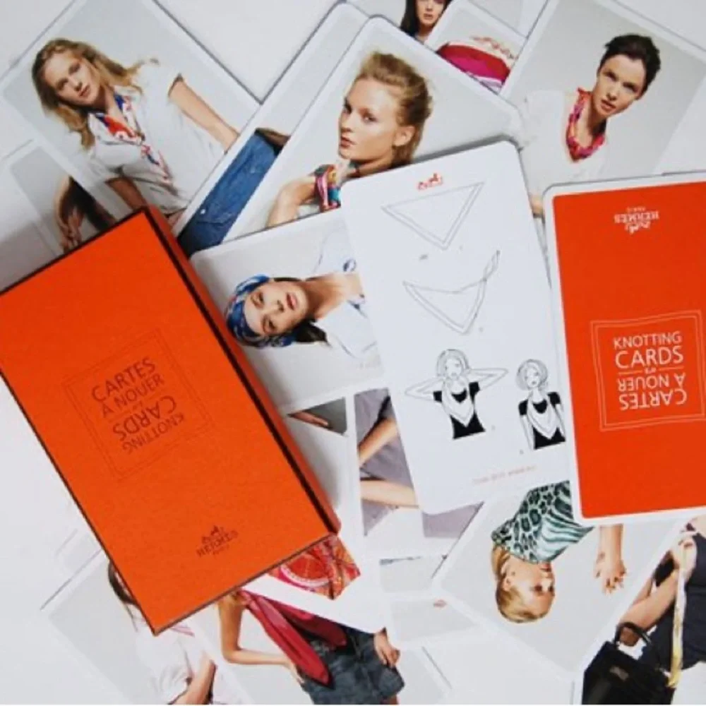 🆕 Hermes Silk Scarves Knotting Cards Deck, Le Monde D’Hermes Chapter 1 Booklet - Picture 4 of 9